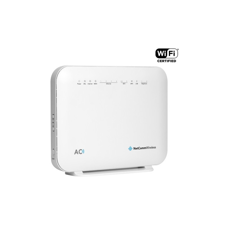 AC1600 WiFi VDSL/ADSL Modem Router with Voice - Gigabit WAN, 4 x Gigabit LAN, 2 x FXS Voice, 1 x USB Storage ** NBN Compliant **