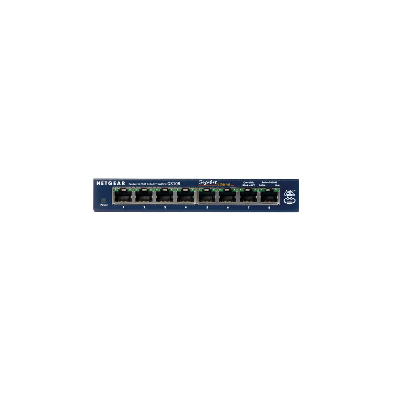 Switch: 8-Port Gigabit ProSAFE Desktop Switch