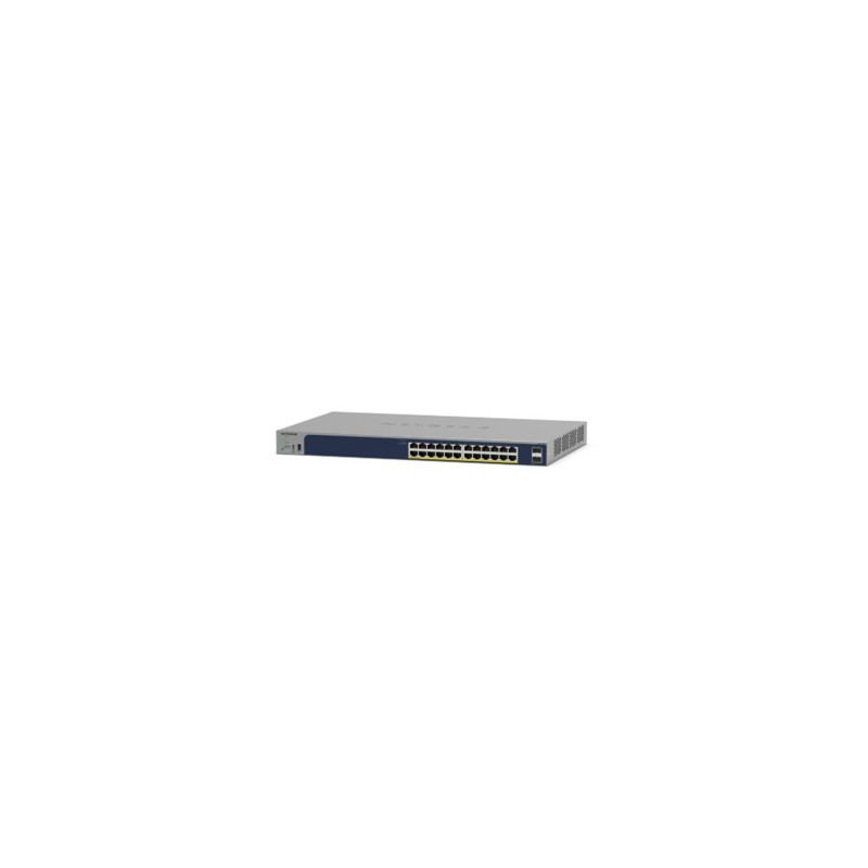 POE Managed Switch: 24-Port PoE Gigabit Ethernet Smart Switch (GS724TP) - Managed with 24 x PoE+ @ 190W, 2 x 1G SFP, Desktop/Rac