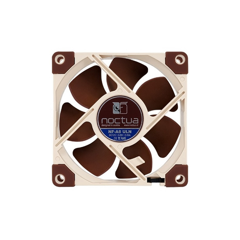80mm Fan: Noctua A-Series A8 ULN80mm 3-Pin Fan, 1400 RPM, 10.4 dB(A)