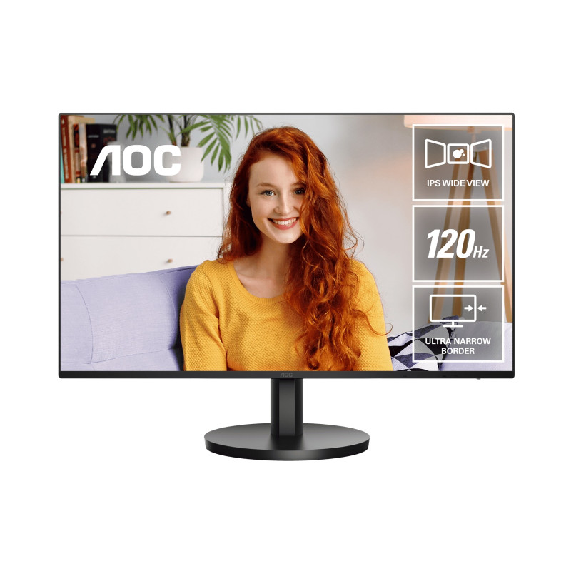 23.8" IPS 1ms 120hz, Ultra Slim, Speakers, Flicker Free, FHD 1080, VGA, HDMI. VESA 100 x 100, Earphone.Low Blue, Adaptive Sync O