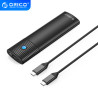 USB3.2 Gen2 Type-C M.2 NVMe SSD Enclosure (10Gbps) - Black