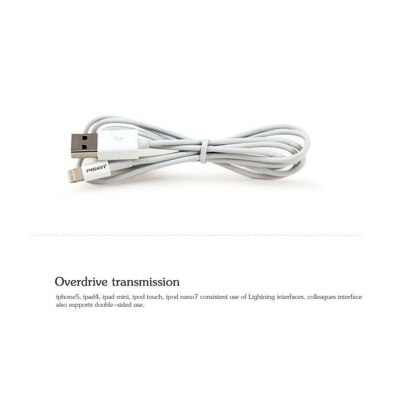 iPhone Lightning - USB 2.0 Charge & Sync Cable 1m White, Supports IOS