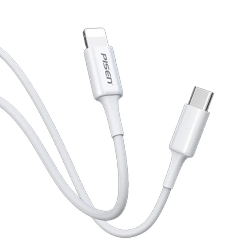 Iphone Lightning to USB Type-C PD Fast Charge Cable (1.2M) White - Support 3A, Reinforced SR is not Easy to Fractured, TPE Wire