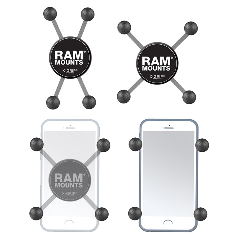 RAM Universal X-Grip Cradle for iPhone X/8/7/6 with Tether