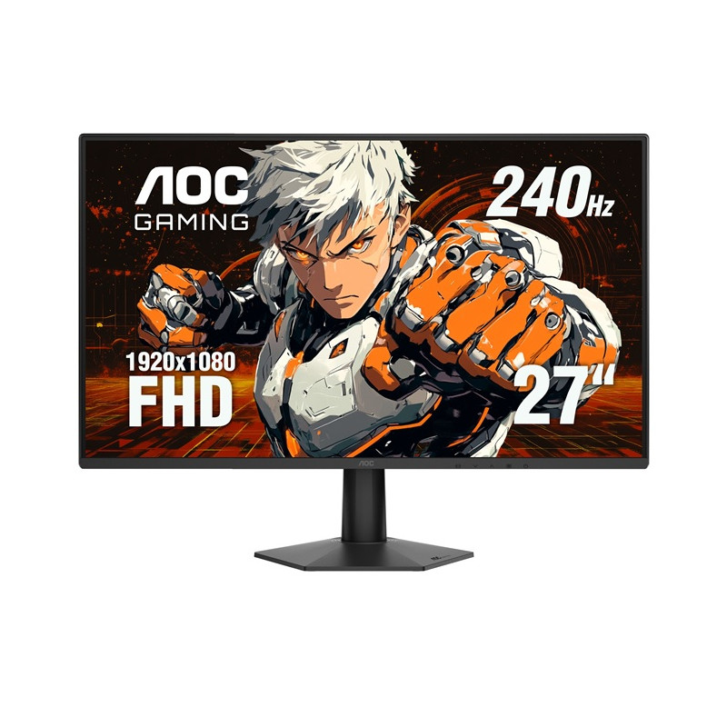 27", IPS, FHD 1920x1080, 240Hz, 0.5ms, 300nits, DisplayPort 1.4, HDMI 2.0, VESA mount