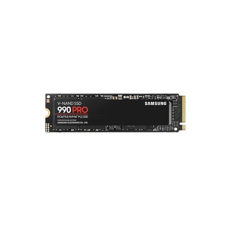 M.2 NVMe SSD: 1TB 990 PRO, PCIe Gen4, Read: 7450MB/s, Write: 6900MB/s, R:1200K/W:1550K IOPS, 600TBW, 1.5M MTBF