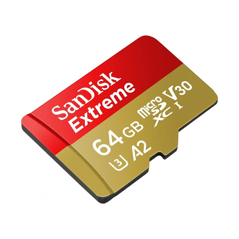 EXTREME MICROSDXC 64GB V30 U3 A2 UHS-I 170MB/S R 80MB/S