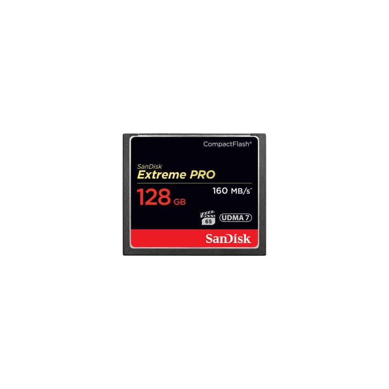ExtremePro, CF, 128GB, 160MB/150MB/s, UDMA 7 VPG 65 support