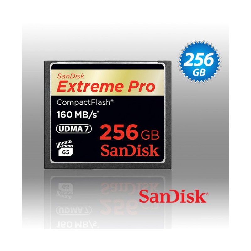 Extreme Pro CFXP 256GB CompactFlash 160MB/s