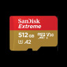 MICRO SD: 512GB Extreme microSDXC UHS-I Card R 190mb/s, W 130mb/s