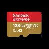 MICRO SD: 128GB Extreme microSDXC UHS-I Card R 190mb/s, W 90mb/s