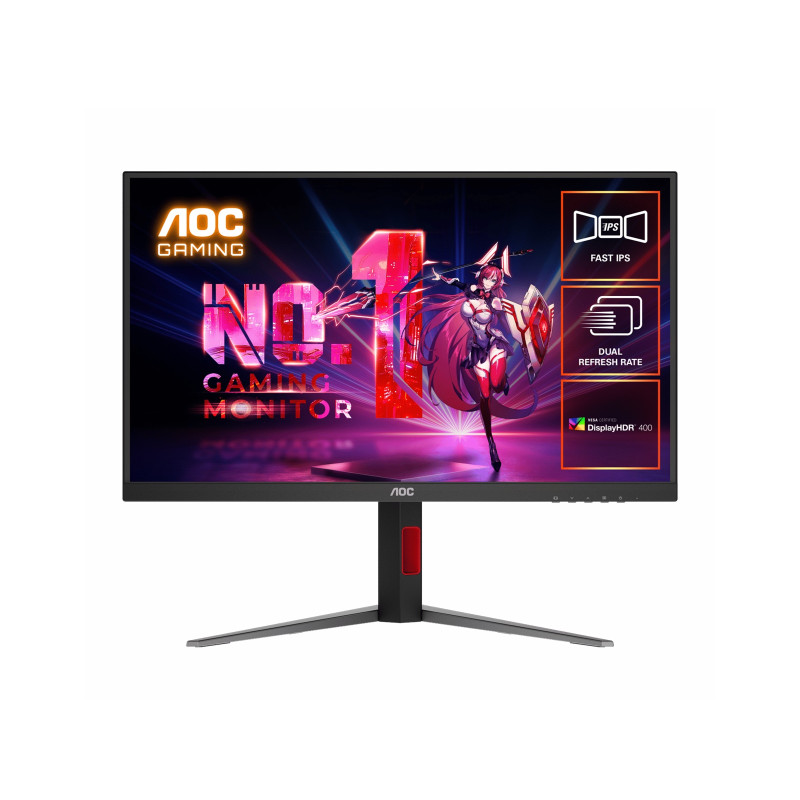 27" Fast IPS U27G4: 3840¡Á2160@160Hz, 1920 ¡Á 1080 @ 320Hz, 0.5ms MPRT, HDR, sRGB 127%, DCI-P3 99%, HDMI 2.1, DP 1.4, ergonomic