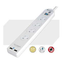 4 Way Basic Powerboard USB...