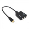Composite AV (CVBS 3RCA) to HDMI Video Converter 1080p Upscaling