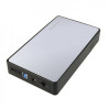 3.5" SATA Enclosure, USB 3.0, Tool-Free - Silver