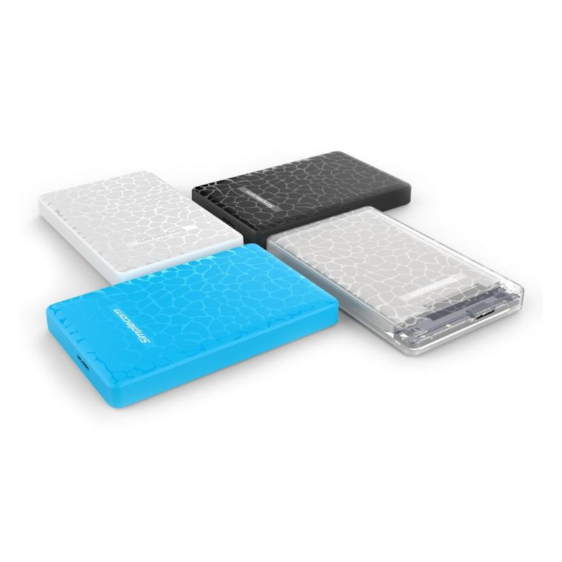2.5" SATA Enclosure, USB 3.0, Tool-Free - Clear