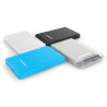 2.5" SATA Enclosure, USB 3.0, Tool-Free - Clear