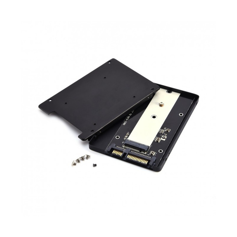 NGFF SATA Mode M.2 (B Key) to 7mm 2.5" SATA Converter Enclosure Aluminium