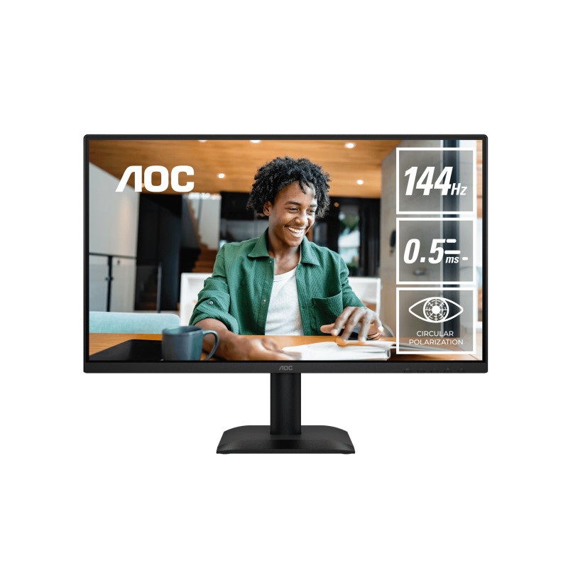 23.8" IPS, 1920¡Á1080@144Hz, 4ms GtG, 300 cd/m², 1500:1, 178¡ã VA, sRGB 112%, HDMI/DP, tilt -5¡ã~23¡ã, 16.7M colors, 16