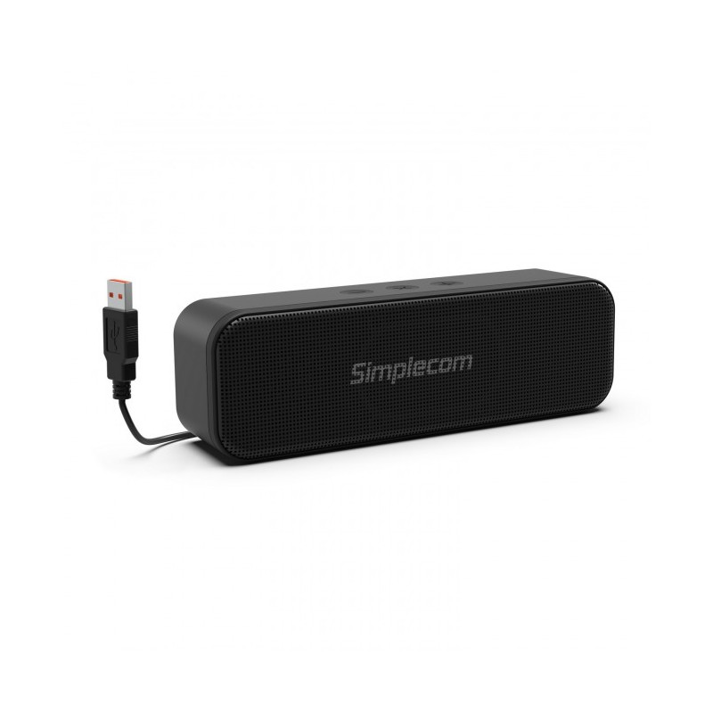Portable USB Stereo Soundbar Speaker Plug and Play with Volume Control for PC Laptop