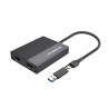 USB 3.0 or USB-C Type-C to Dual 4K HDMI 2.0 Display Adapter for 2x 4K@60Hz Extended Screens