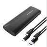NVMe / SATA Dual Protocol M.2 SSD USB-C Type-C Enclosure Tool-Free USB 3.2 Gen 2 10Gbps