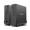 15-in-1 USB-C Type-C 4K Triple Display MST Docking Station with Dual HDMI DP