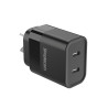 Dual USB Type-C Fast Wall Charger PD 20W for Phone & Tablet