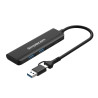 SuperSpeed USB-A and USB Type-C 4-Port Combo Hub USB 3.2 Gen 1 (2x USB-A and 2x USB Type-C Ports)