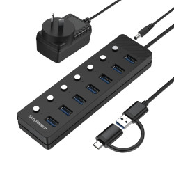 USB-A and USB Type-C to...