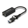 SuperSpeed USB Type-C and USB-A to Gigabit Ethernet Adapter