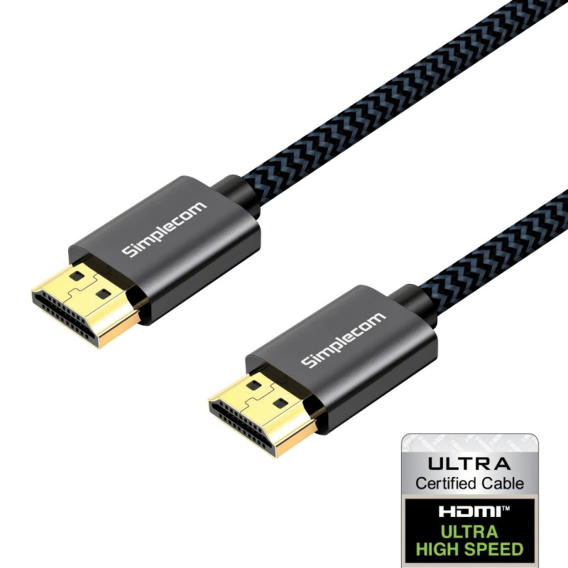 Ultra High Speed HDMI V2.1 Cable Nylon Braided 48Gbps 8K@60Hz - 2M