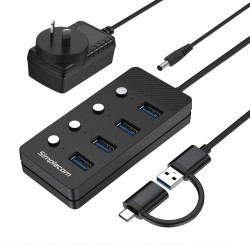 SuperSpeed USB-A and USB-C...