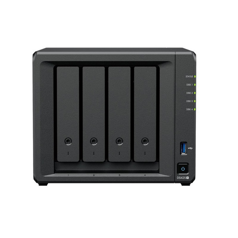 NAS: 4-Bay 3.5" Diskless, Intel Celeron J4125 1 x 1GbE + 1 x 2.5GbE, 2GB RAM, 2 x USB3.2, 3 Year wty