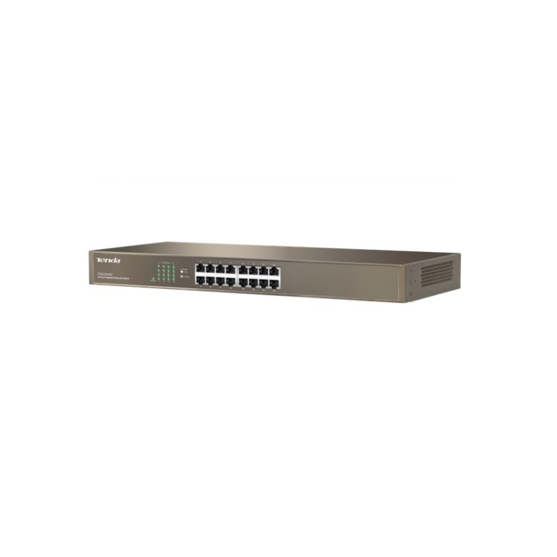 Switch: 16port Gigabit Switch, rack-mountable, Fanless design