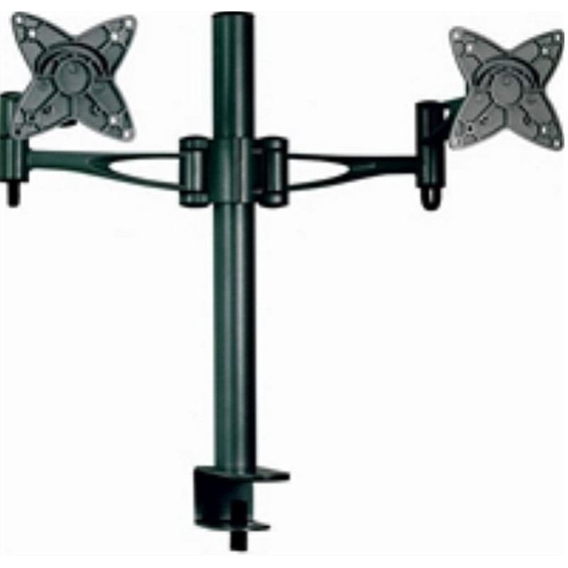 Astrotek Dual Monitor Arm Desk Mount Height Adjustable Stand for 2x LCD Display 13"-27" 8kg, Tilt /Swive /Pivot VESA 75x75 & 100