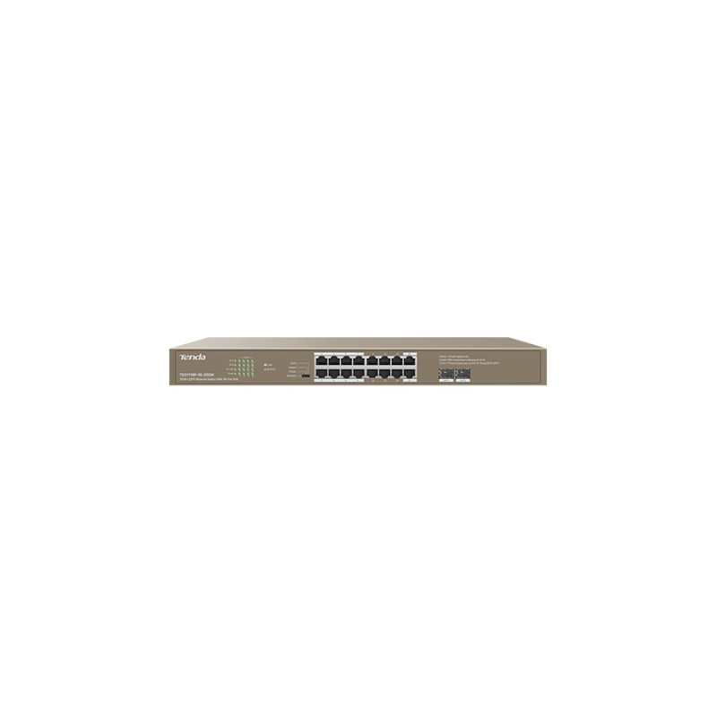 POE Switch: 16GE+2SFP Ethernet Switch With 16-Port PoE