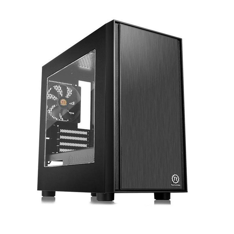 Mini-Tower Case: Versa H17 Window - Black1x 120mm Fan, 1x USB 3.0, 2x USB 2.0, Window Side Panel, Supports: mATX/mini-ITX