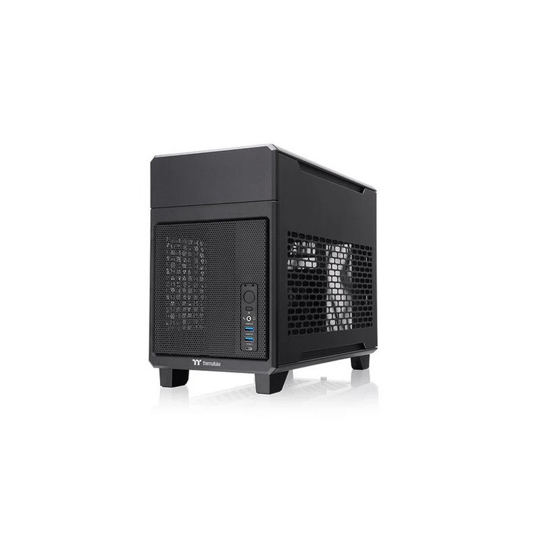 Mini ITX Case: TR100 SFF Black, USB 3.2 (Gen 2) Type-C x 1, USB 3.0 x 2, HD Audio x 1, D:294 x 179 x 391 mm,