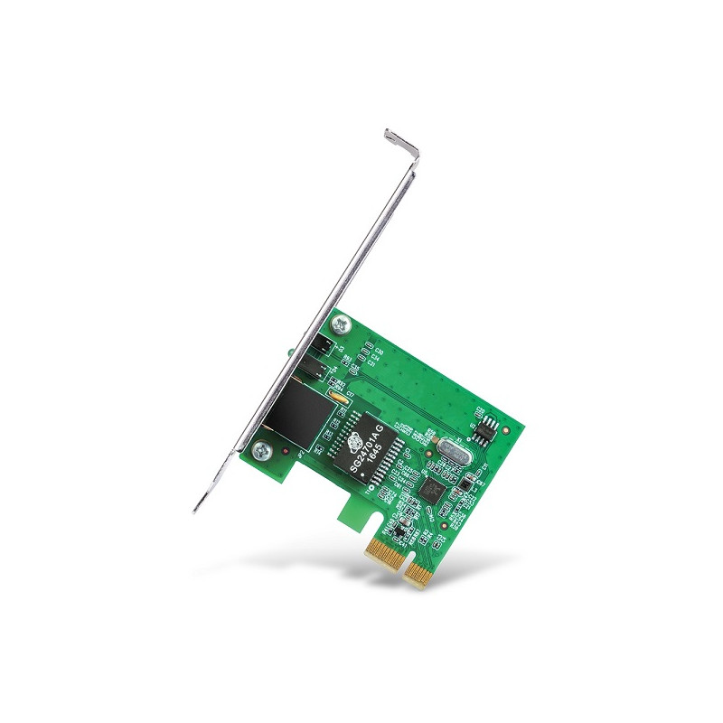 PCIe Adapter: 1x Gigabit RJ45 Port Network Adapter, Low-Profile Bracket Included