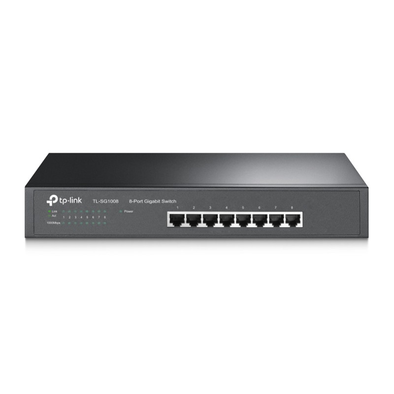 Switch: 8-Port Gigabit Desktop/Rackmount Switch, Rackmount Kit Included