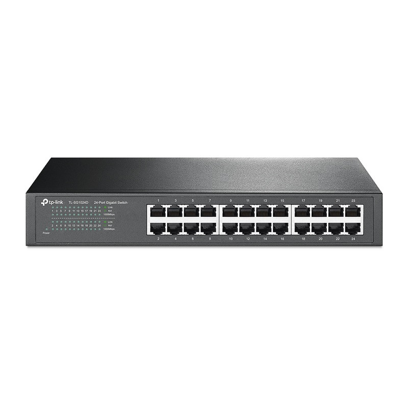 Switch: 24-Port Gigabit Desktop/Rackmount Switch, Rackmount Kit Included