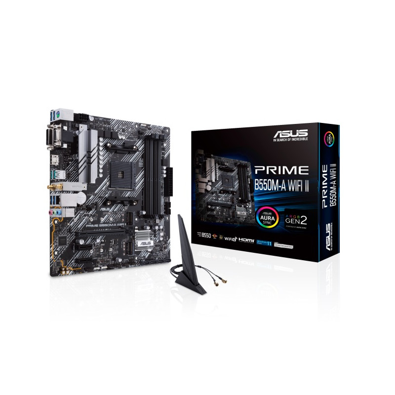 B550M m-ATX Motherboard: AM4 Socket For AMD Ryzen 3000/4000/5000 Series Processors4x DDR4, 2x M.2, 4x SATA, PCIe 4.0, Gigabit Et