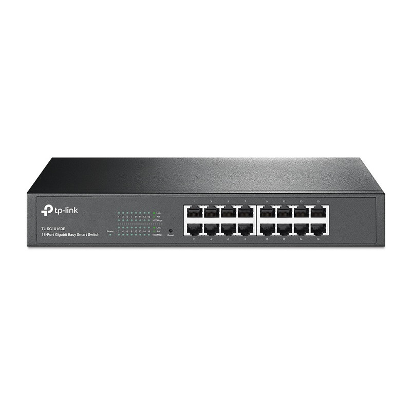 Switch: 16-Port Gigabit Easy Smart Switch, Rackmount Kit Included