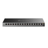 Switch: 16-Port Gigabit Unmanaged Pro Switch L2 Features 32xVLAN 32Gbps Capacity 23.81Mpps 8K MAC 4.1Mb Buffer Fanless