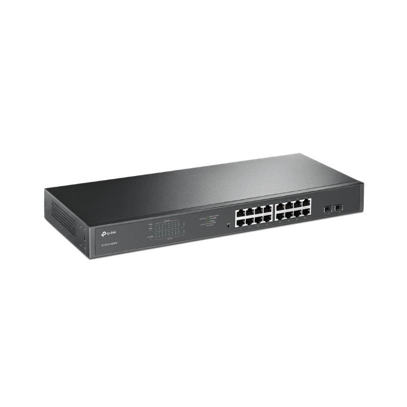 POE Managed Switch : 16-Port Gigabit/ PoE PoE+, JetStream Easy Smart, Total 192W Switch