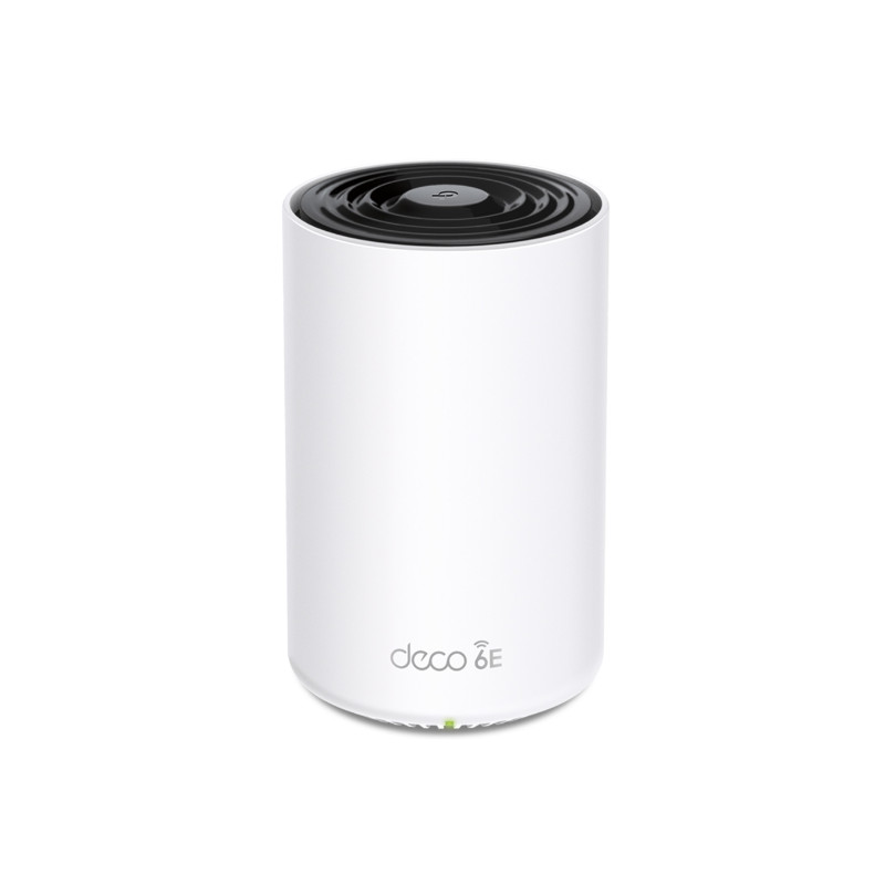 Router: AXE5400 Tri-Band Mesh Wi-Fi 6E System (1-Pack) - 2402 Mbps (6GHz)+ 2402 Mbps (5GHz)+ 574 Mbps (2.5GHz), 1¡Á 2.5 Gbps Por