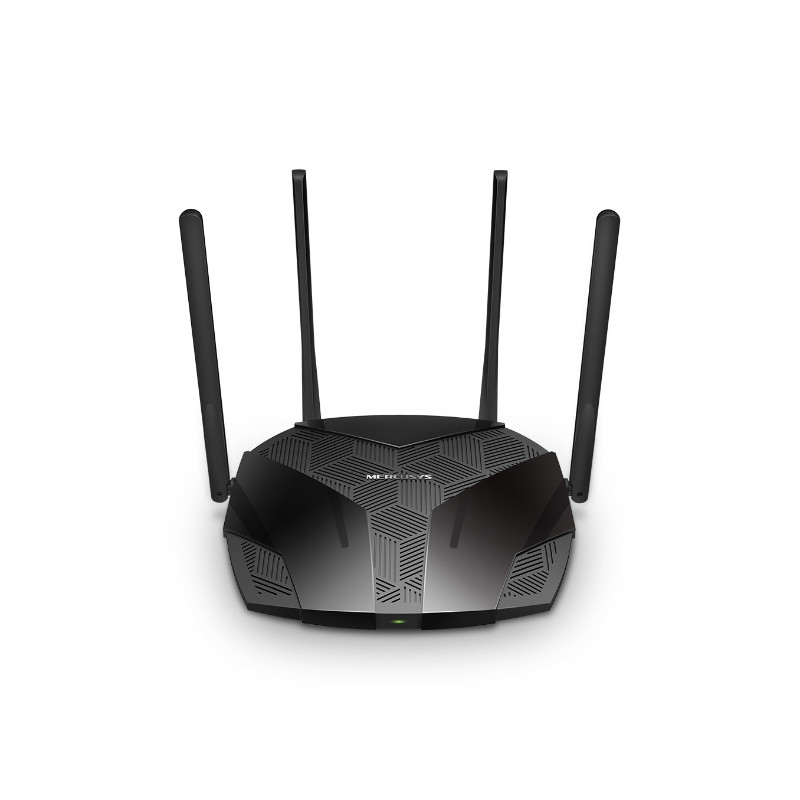 Mercusys AX3000 Dual-Band Wi-Fi 6 Router - 1¡Á Gigabit WAN Port + 3¡Á Gigabit LAN Ports, 4¡Á 5 dBi Fixed Omni-Directional Antenn