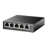Manged Switch: 5-Port Gigabit Easy Smart Switch with 4-Port PoE+ Total 120W